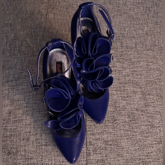 Blue flower Heels - Picture 6 of 7
